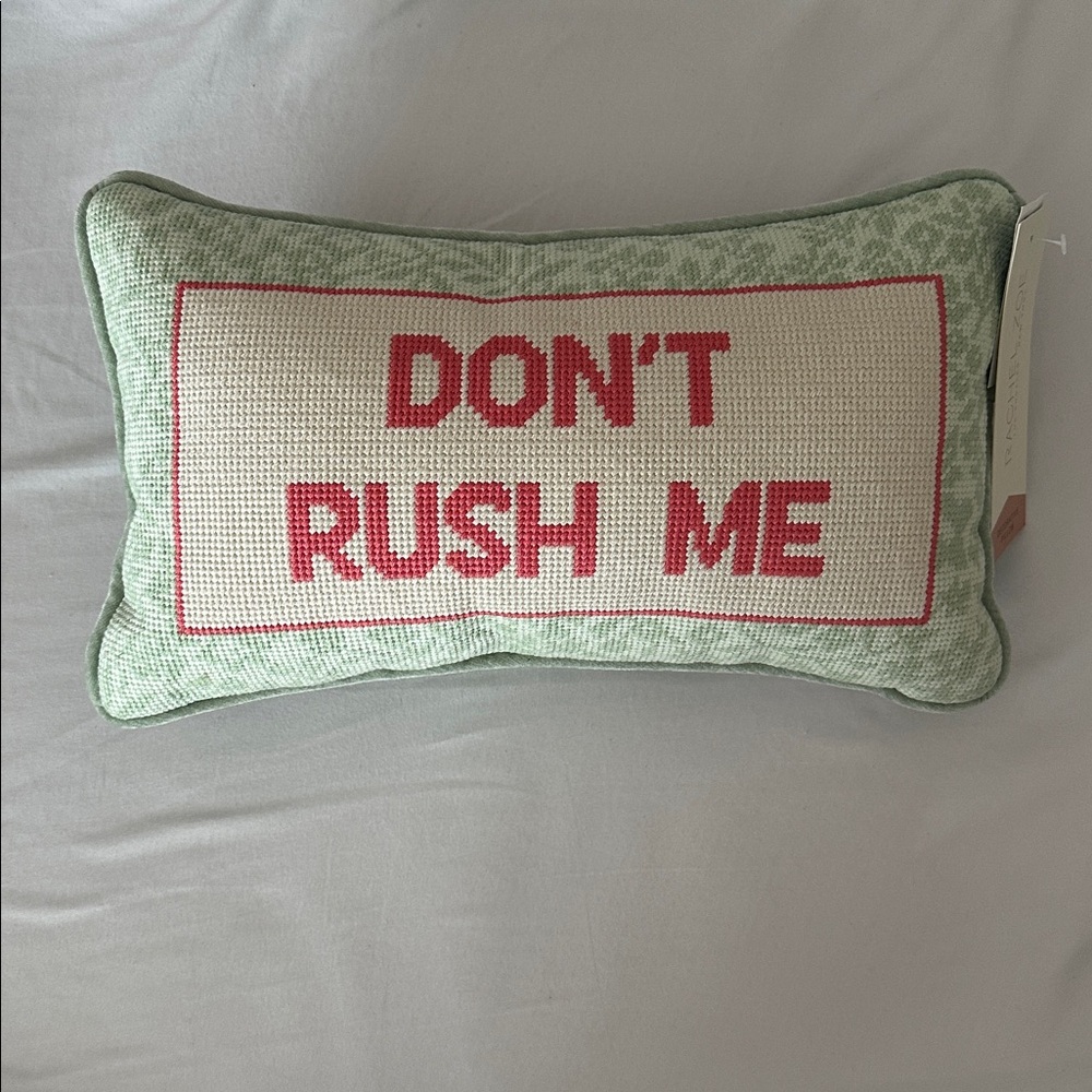 Rachel Zoe Green and Pink Decorative Pillow